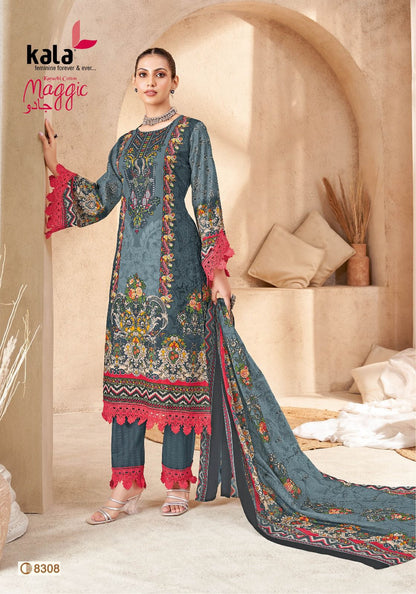Maggic Vol 23 Kala Cotton Karachi Salwar Suits Supplier
