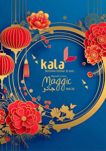 Maggic Vol 23 Kala Cotton Karachi Salwar Suits Supplier