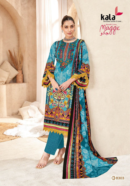 Maggic Vol 23 Kala Cotton Karachi Salwar Suits Supplier