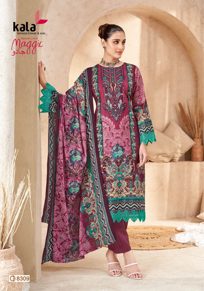 Maggic Vol 23 Kala Cotton Karachi Salwar Suits Supplier