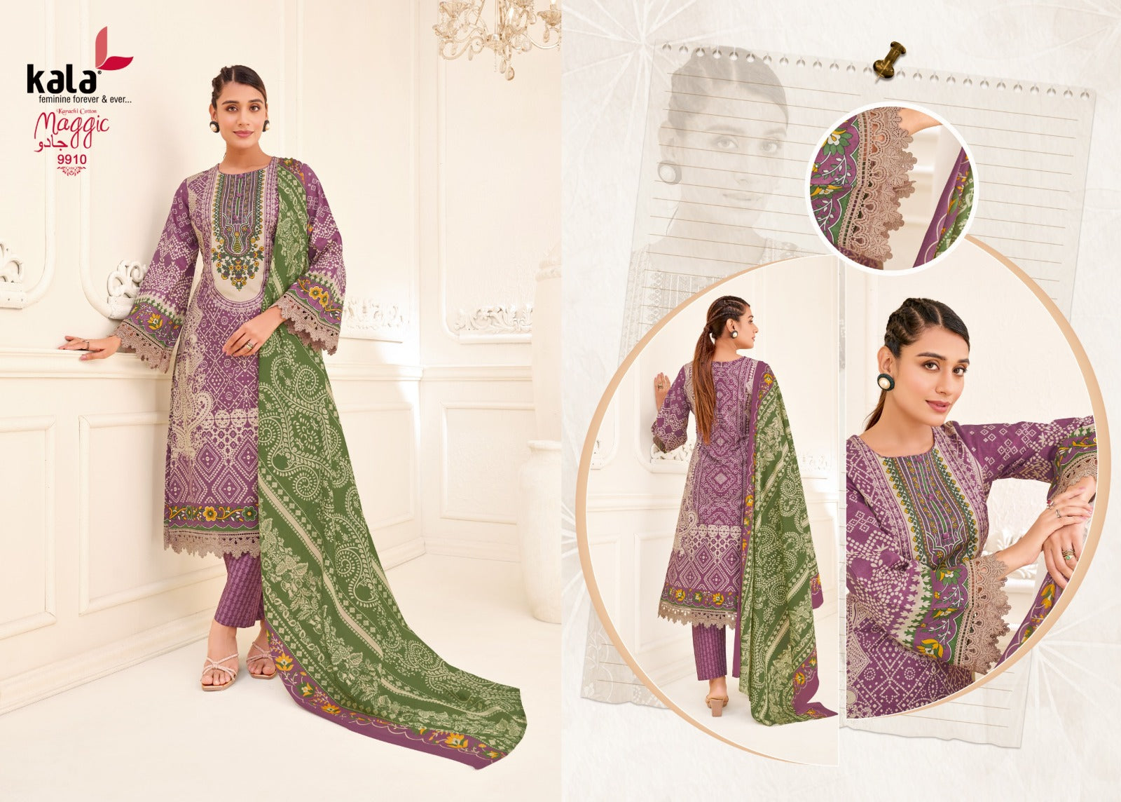 Maggic Vol 25 Kala Cotton Karachi Salwar Suits Wholesale