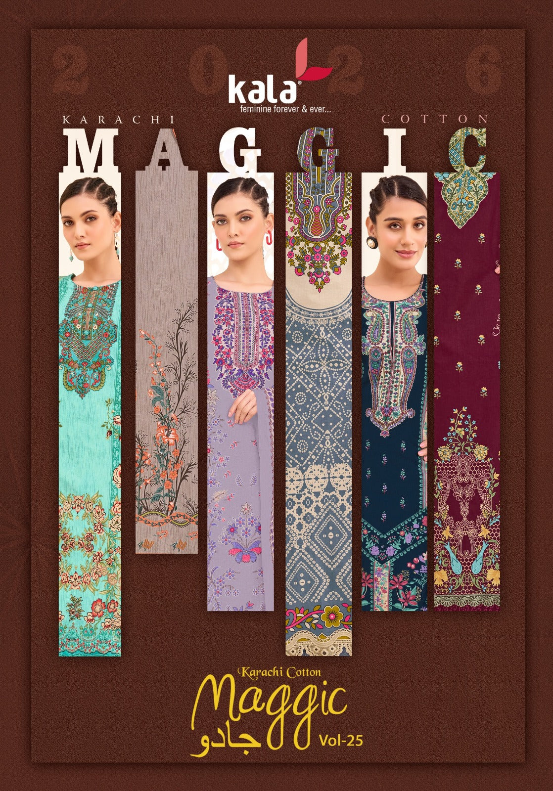 Maggic Vol 25 Kala Cotton Karachi Salwar Suits Wholesale