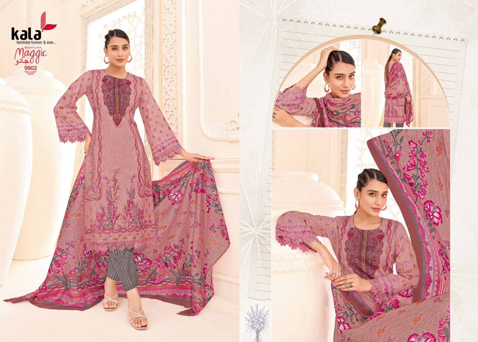 Maggic Vol 25 Kala Cotton Karachi Salwar Suits Wholesale