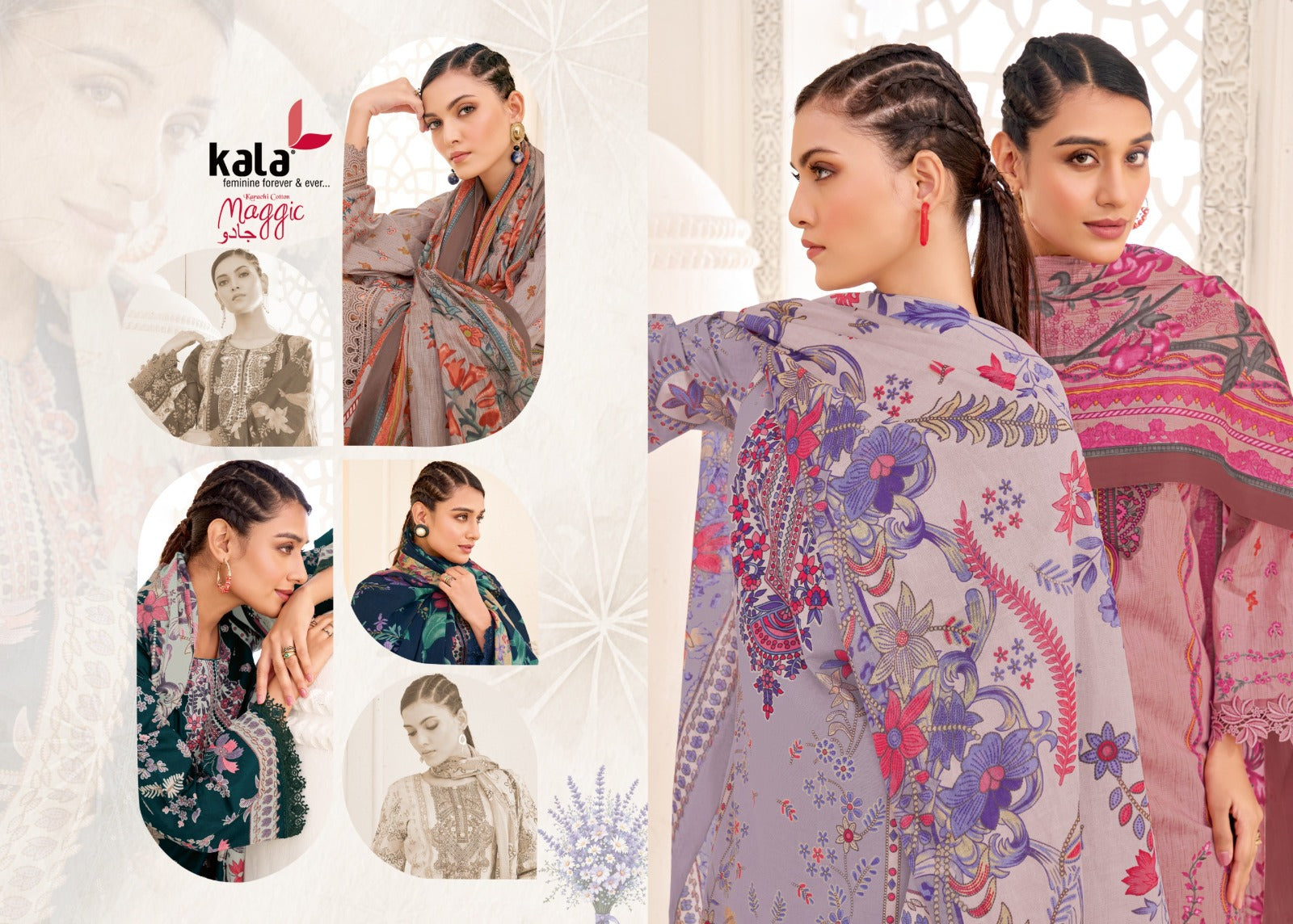 Maggic Vol 25 Kala Cotton Karachi Salwar Suits Wholesale