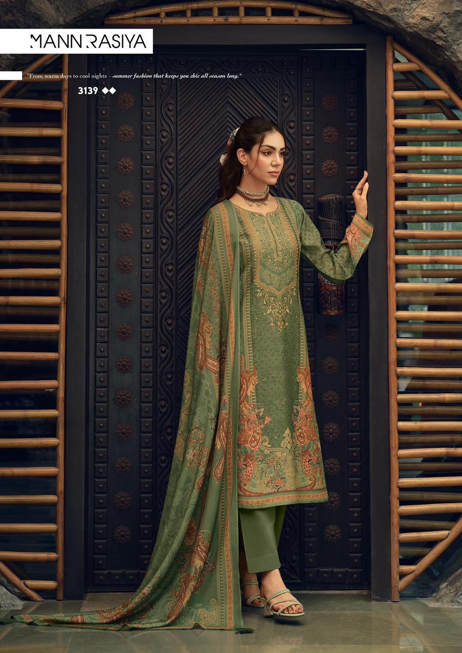Magic Mannrasiya Lilen Pant Style Suits Supplier India
