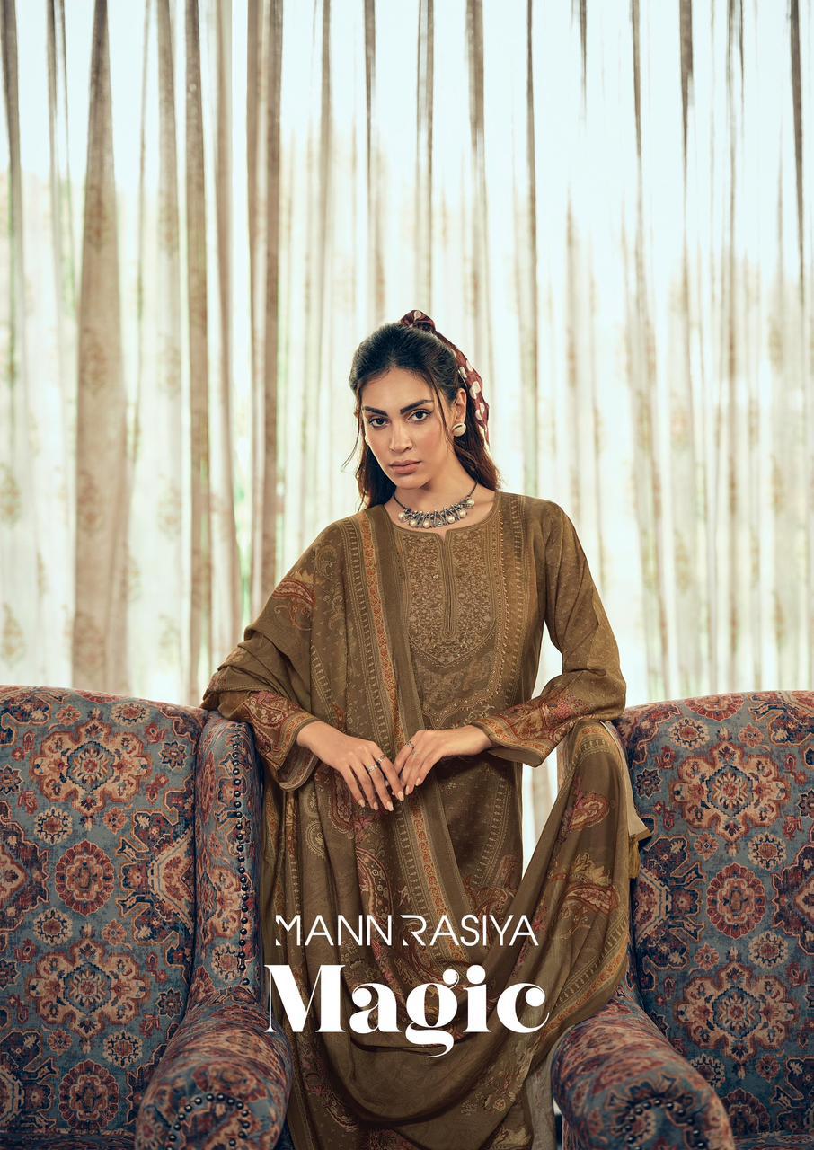 Magic Mannrasiya Lilen Pant Style Suits Supplier India