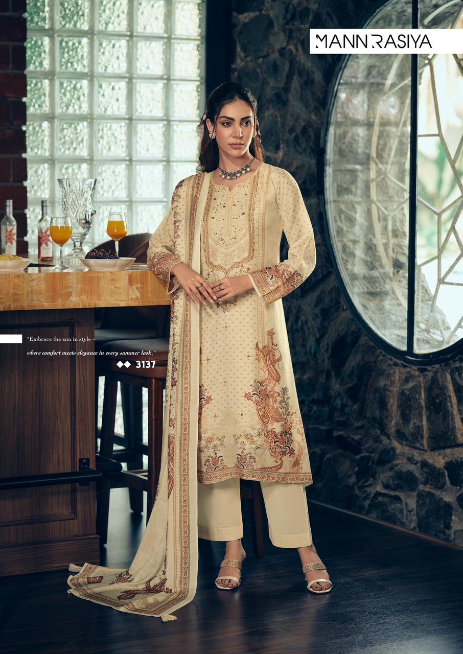 Magic Mannrasiya Lilen Pant Style Suits Supplier India