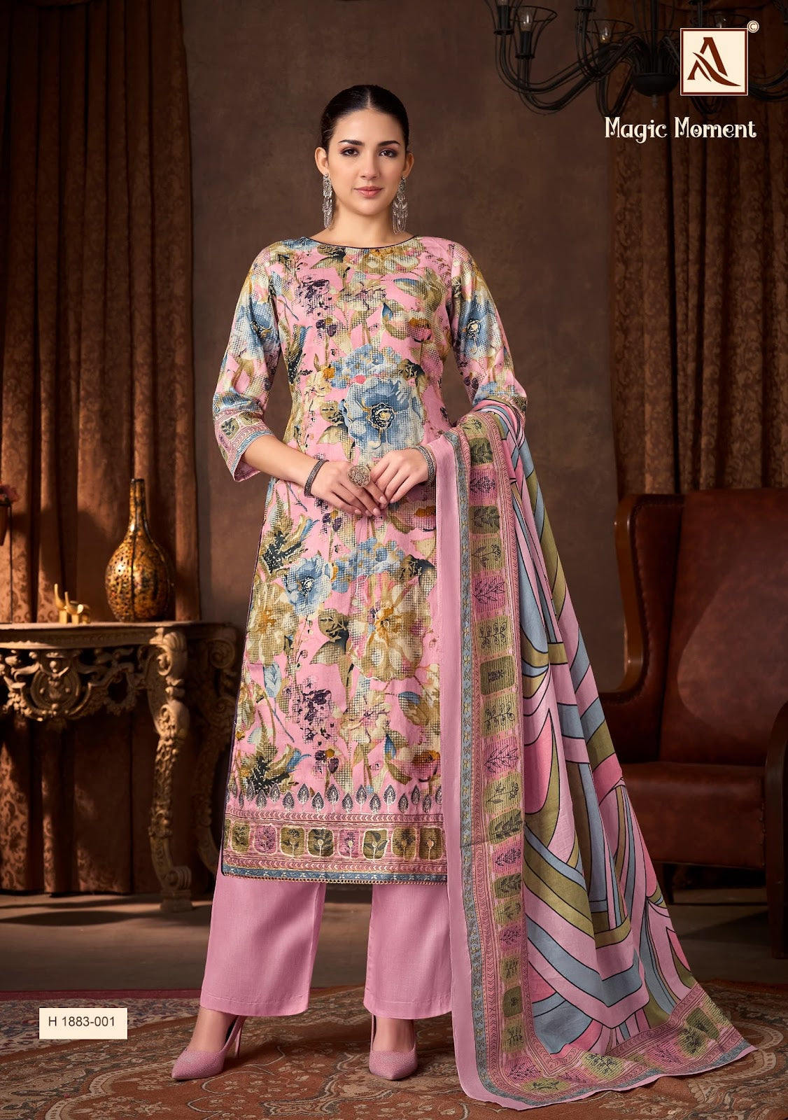 Magic Moment Alok Pure Zam Plazzo Style Suits Wholesale Price