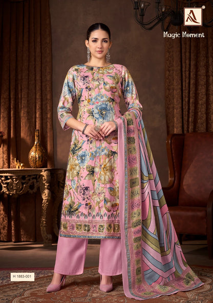 Magic Moment Alok Pure Zam Plazzo Style Suits Wholesale Price