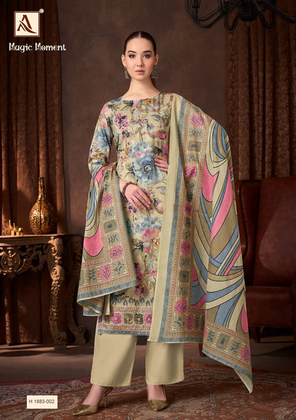 Magic Moment Alok Pure Zam Plazzo Style Suits Wholesale Price