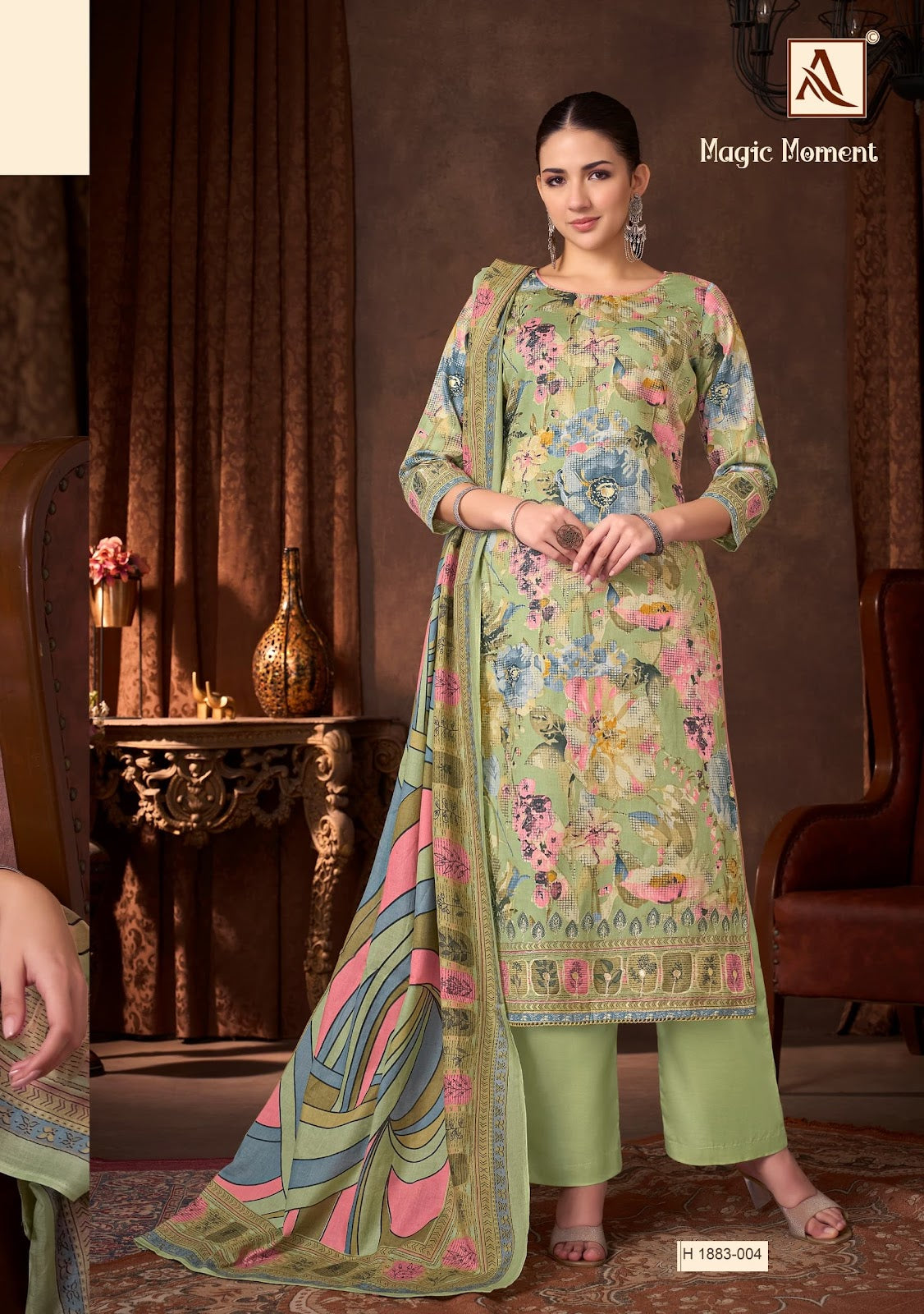 Magic Moment Alok Pure Zam Plazzo Style Suits Wholesale Price