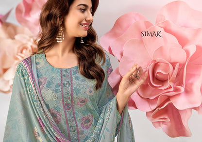Magic Simar Viscose Muslin Pant Style Suits Exporter Gujarat