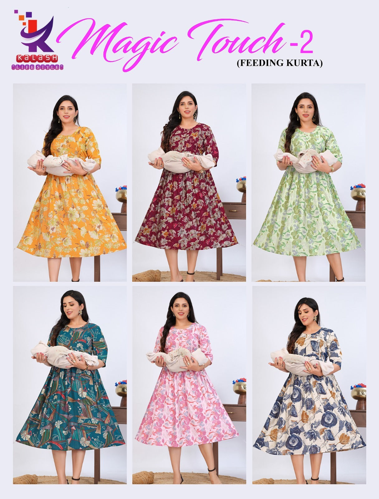 Magic Touch 2 Mlm Kalash Lifestyle Vertican Feeding Kurtis Manufacturer Ahmedabad
