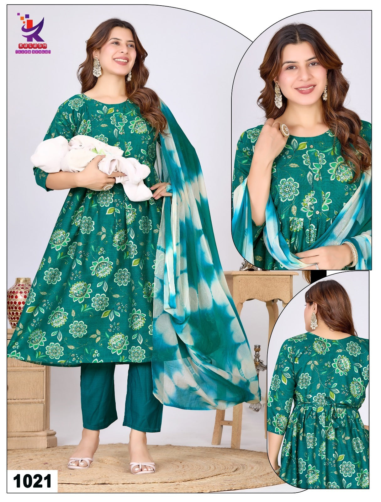 Magical Fairy Mlm Kalash Lifestyle Vertican Feeding Readymade Suit Supplier India