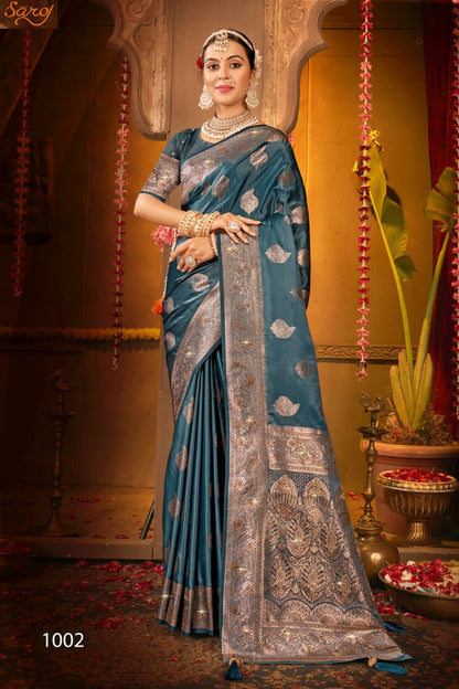 Magical Satin Saroski Vol 3 Saroj Silk Sarees Wholesaler Gujarat