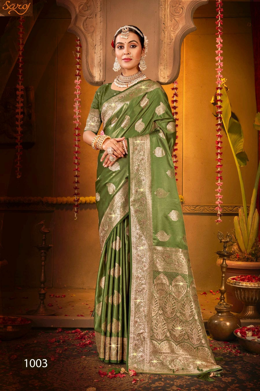Magical Satin Saroski Vol 3 Saroj Silk Sarees Wholesaler Gujarat