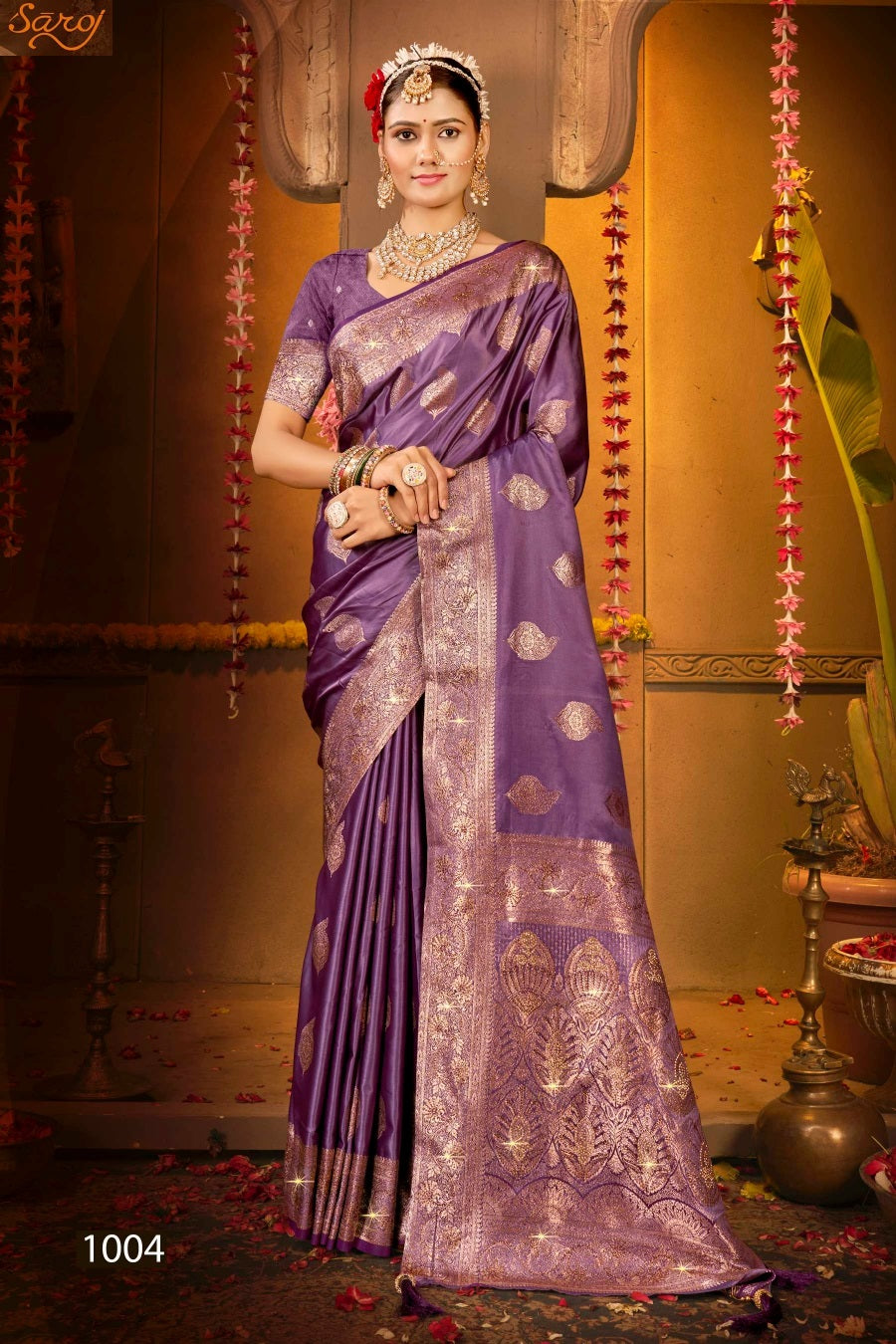 Magical Satin Saroski Vol 3 Saroj Silk Sarees Wholesaler Gujarat