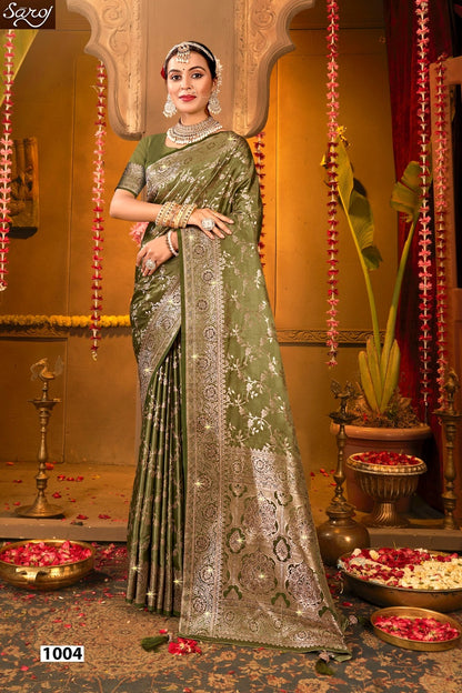 Magical Satin Saroski Vol 4 Saroj Silk Sarees Wholesale