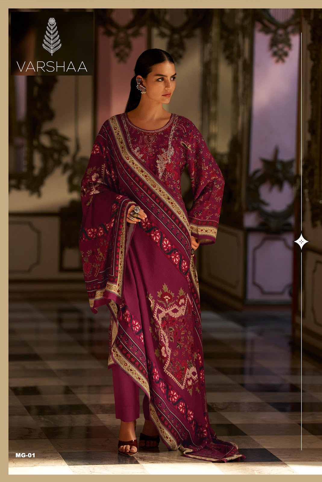 Magnolia Varshaa Pashmina Suits Manufacturer