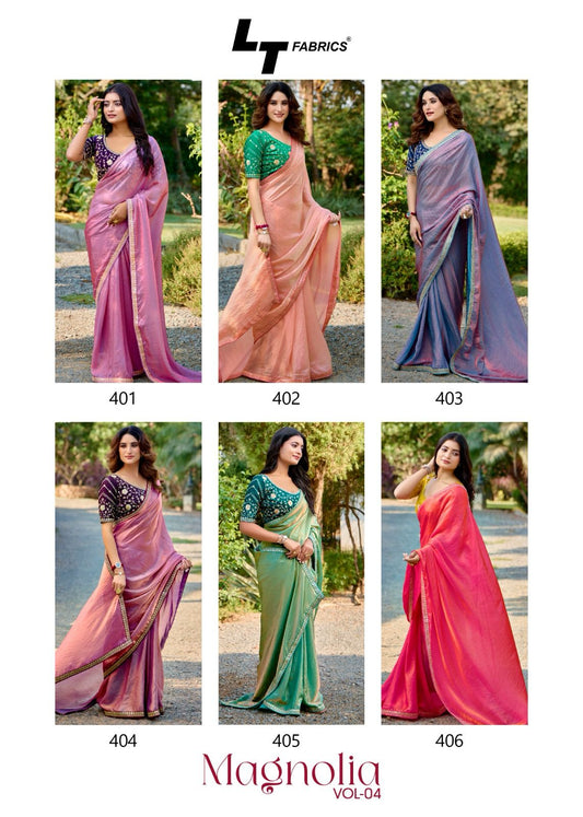 Magnolia Vol 04 Lt Fabrics Silk Sarees Wholesale Rate