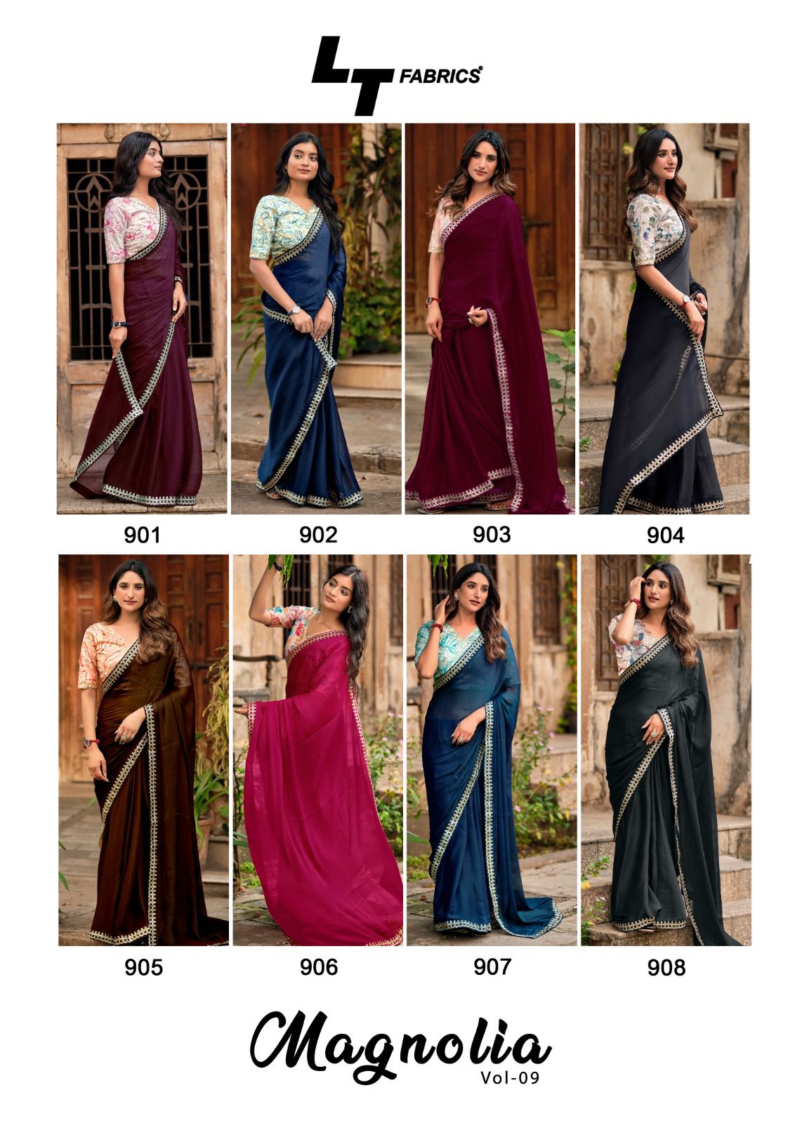 Magnolia Vol 9 Lt Fabrics Moss Sarees Manufacturer India