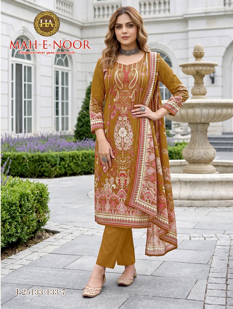 Mah E Noor Harshit Fashion Viscose Reyon Karachi Salwar Suits Manufacturer Ahmedabad
