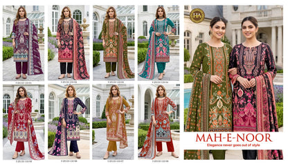 Mah E Noor Harshit Fashion Viscose Reyon Karachi Salwar Suits Manufacturer Ahmedabad