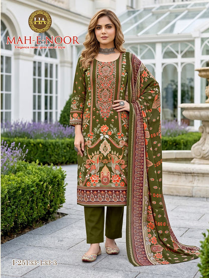 Mah E Noor Harshit Fashion Viscose Reyon Karachi Salwar Suits Manufacturer Ahmedabad