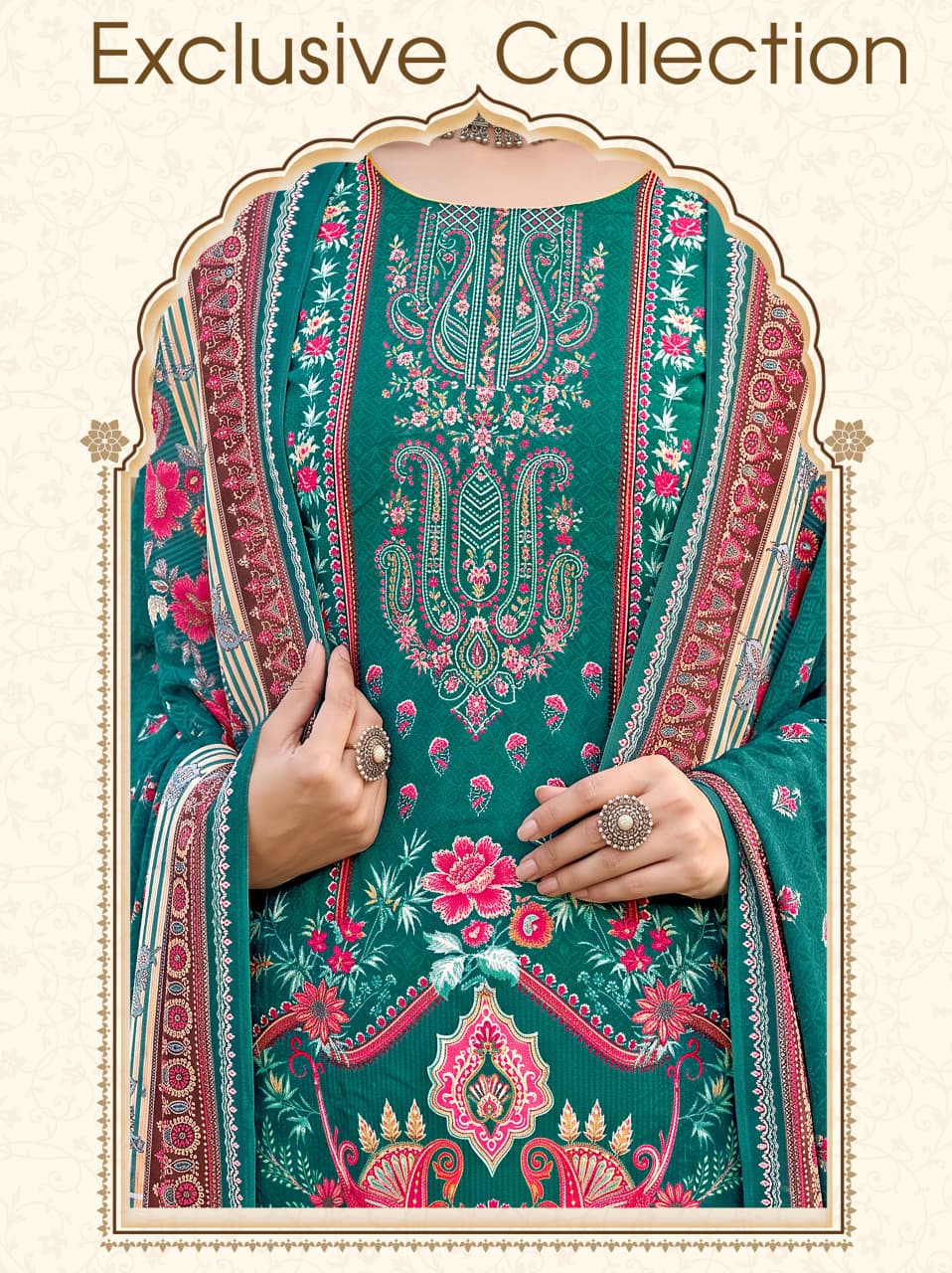 Mah E Noor Harshit Fashion Viscose Reyon Karachi Salwar Suits Manufacturer Ahmedabad