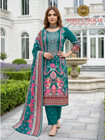 Mah E Noor Harshit Fashion Viscose Reyon Karachi Salwar Suits Manufacturer Ahmedabad