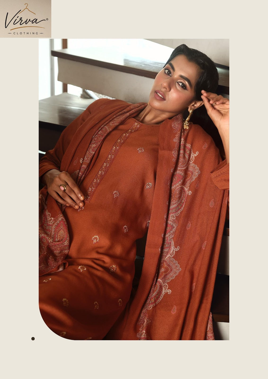 Mah E Noor Virva Viscose Pashmina Suits Exporter Gujarat