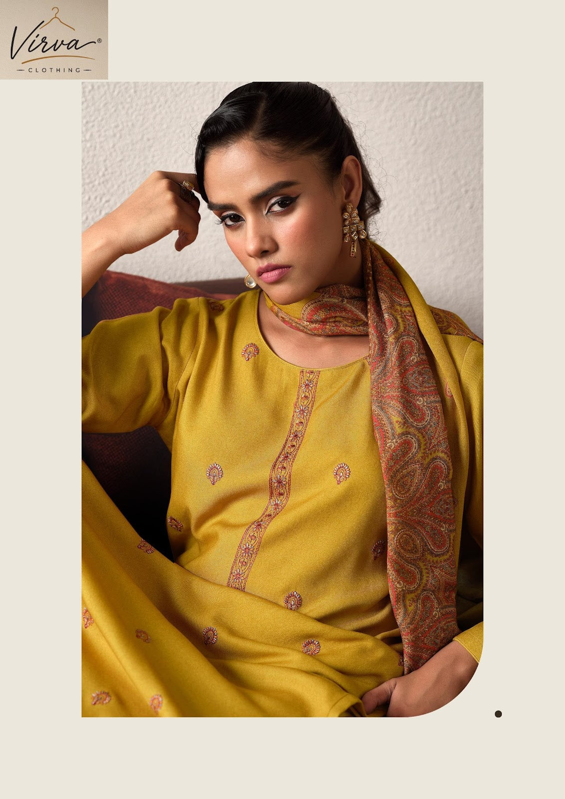 Mah E Noor Virva Viscose Pashmina Suits Exporter Gujarat