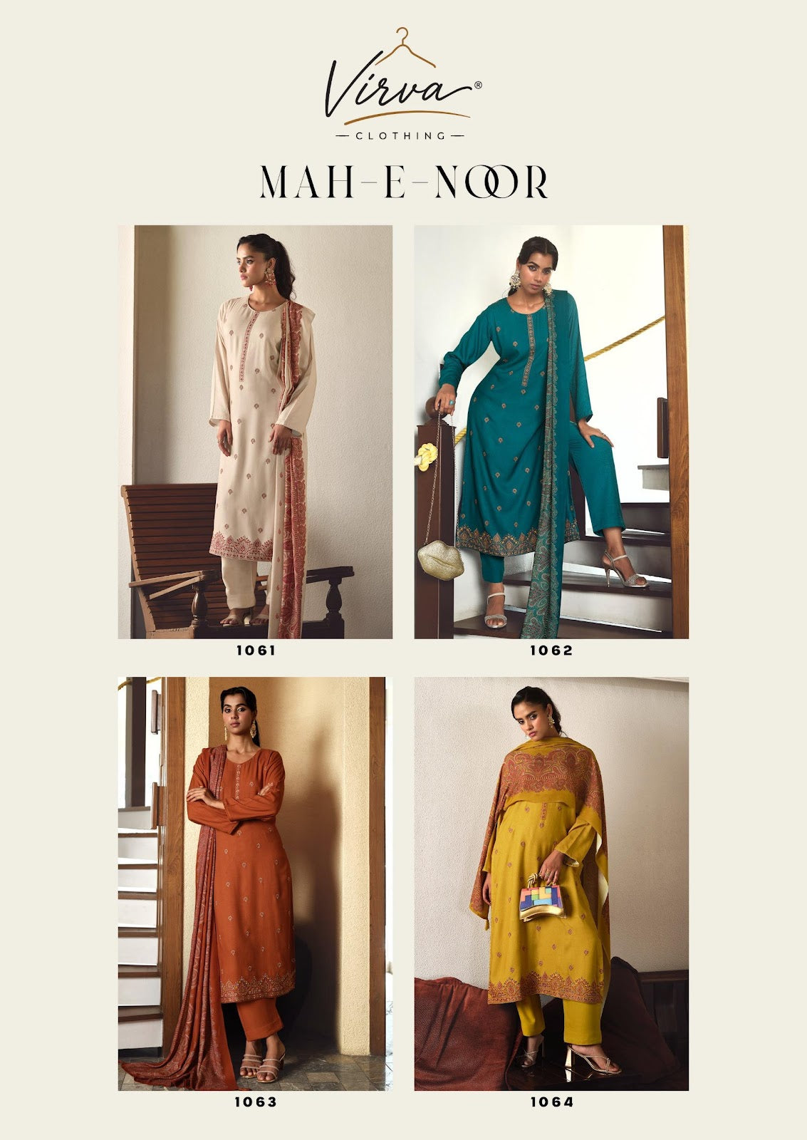 Mah E Noor Virva Viscose Pashmina Suits Exporter Gujarat