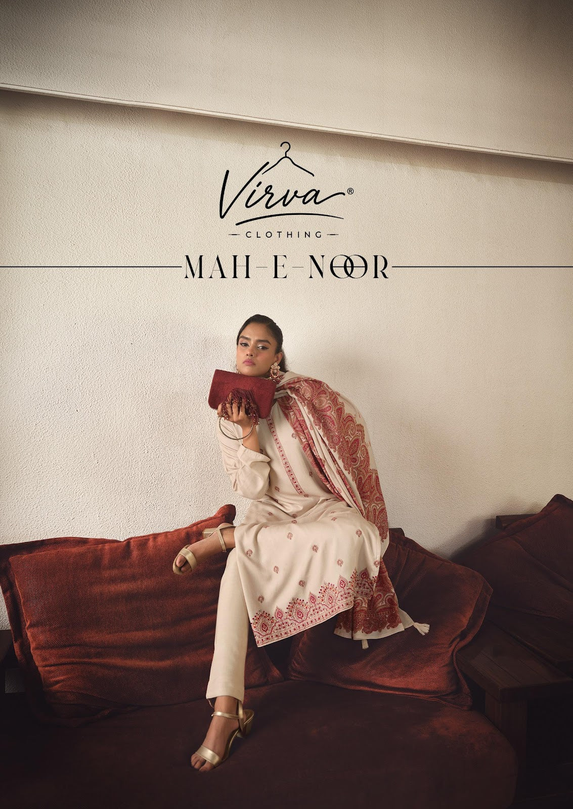 Mah E Noor Virva Viscose Pashmina Suits Exporter Gujarat