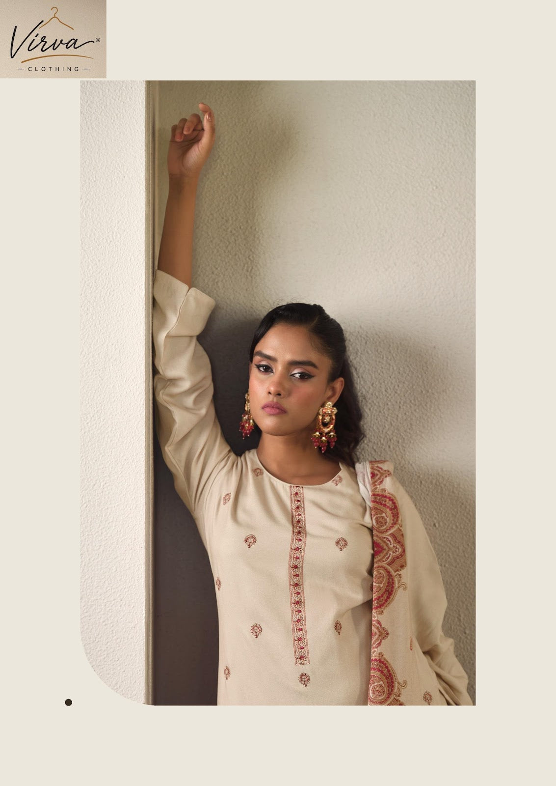 Mah E Noor Virva Viscose Pashmina Suits Exporter Gujarat