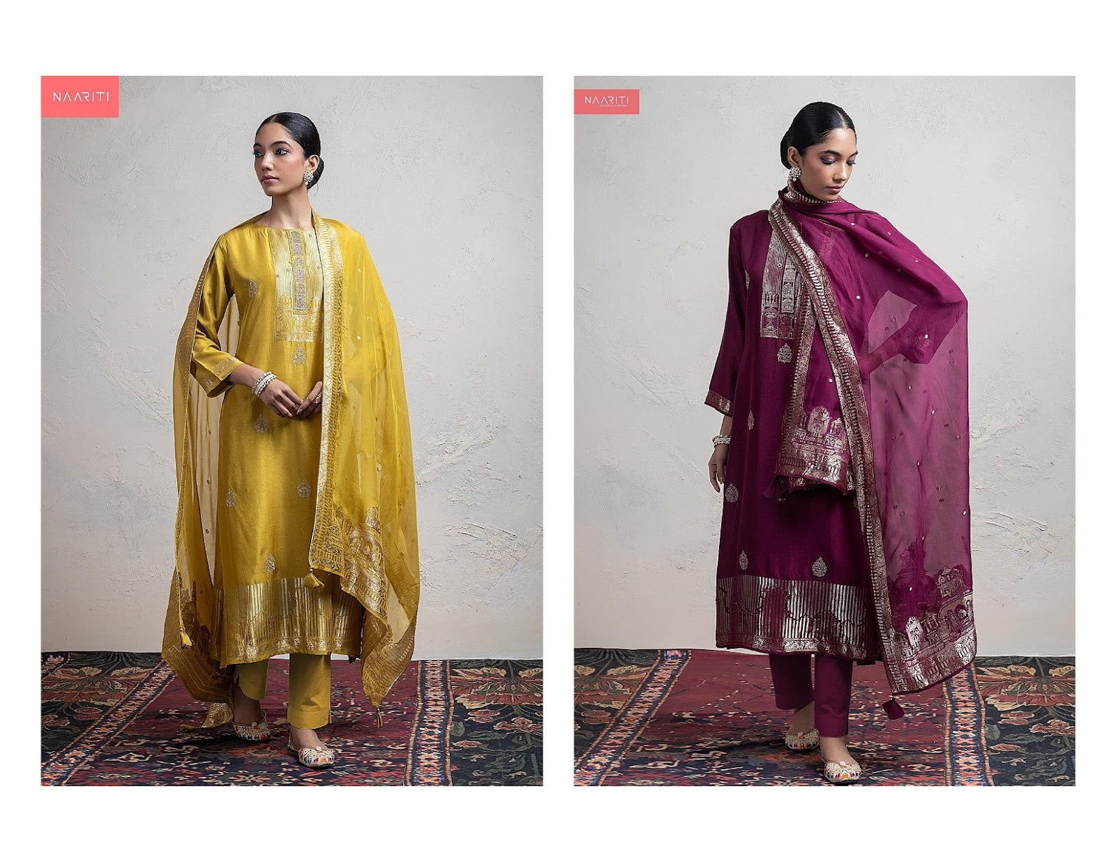 Mahal Naariti Silk Pant Style Suits Wholesaler