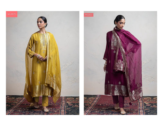 Mahal Naariti Silk Pant Style Suits Wholesaler