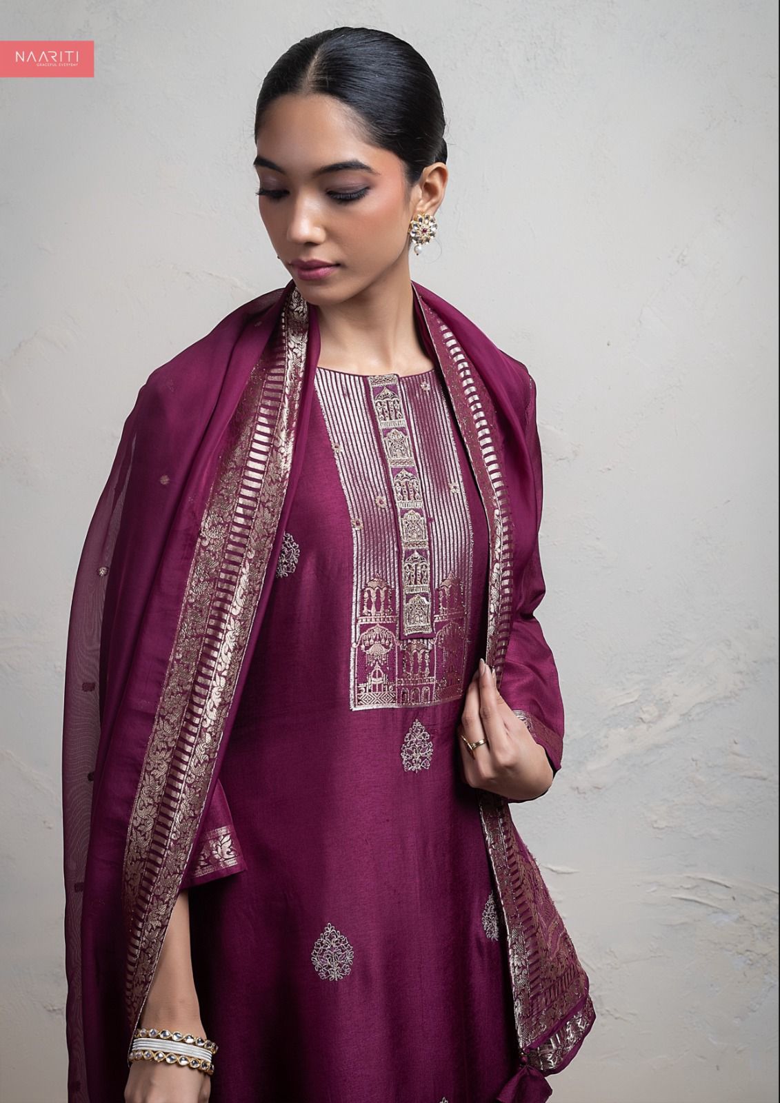 Mahal Naariti Silk Pant Style Suits Wholesaler