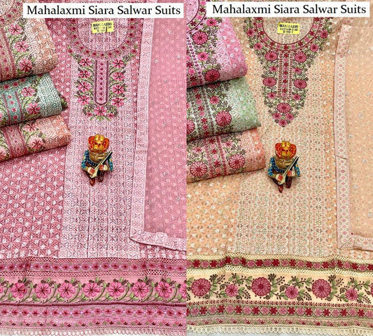 Mahalaxmi Siara Fox Georgette Salwar Suits Wholesale Rate