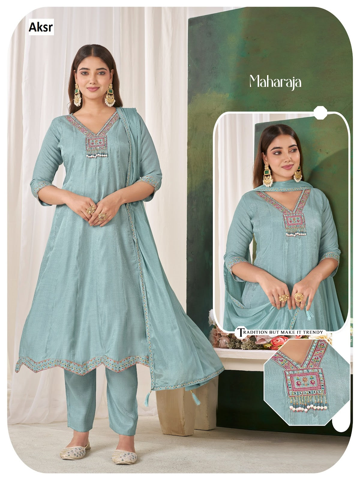 Maharaja Aksr Readymade Anarkali Suits Wholesale Rate