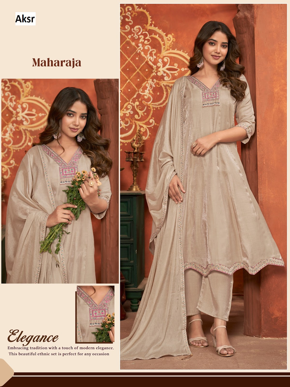 Maharaja Aksr Readymade Anarkali Suits Wholesale Rate