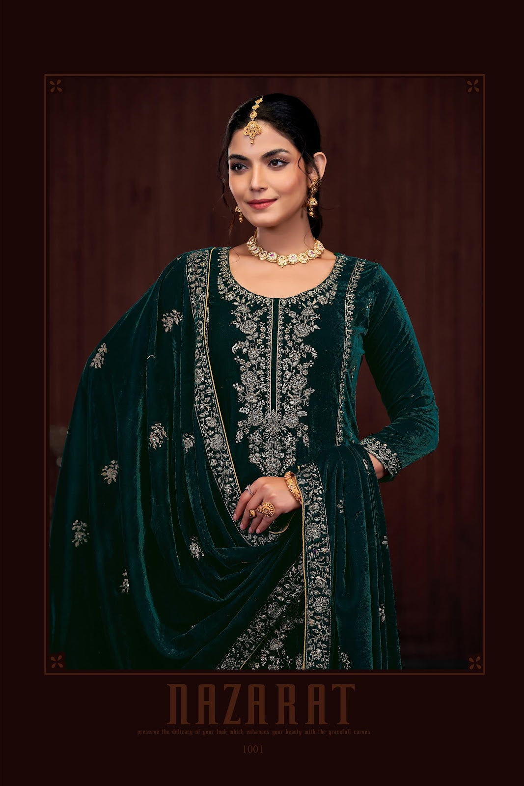 Maharani Apple Velvet Suits Wholesale Price