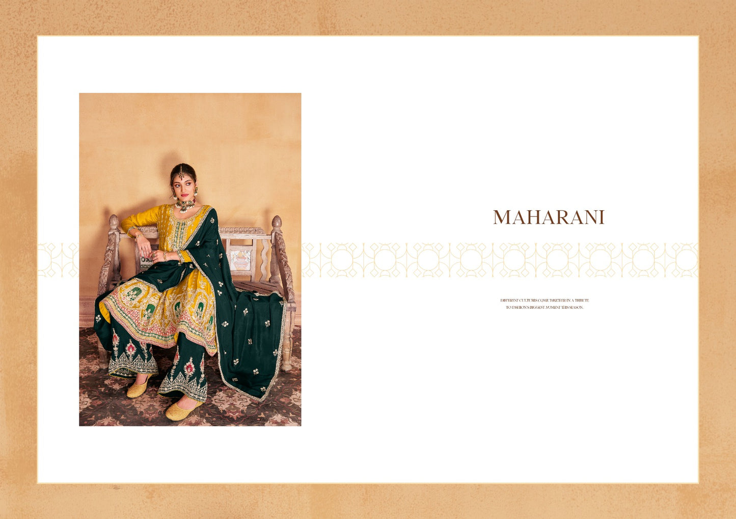 Maharani Radha Trendz Chinon Readymade Suits
