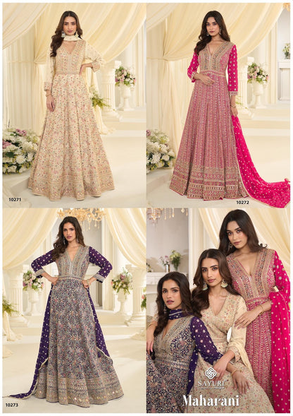 Maharani Sayuri Georgette Gown Dupatta Set Exporter Gujarat