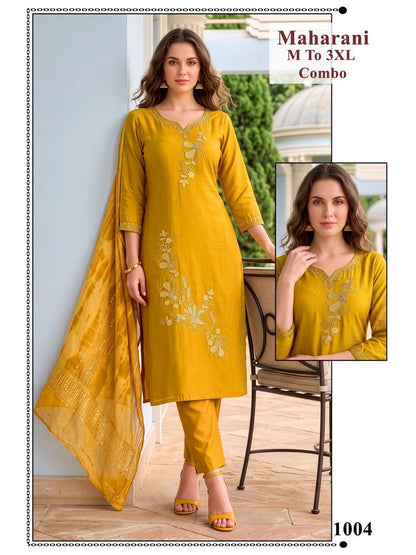 Maharani Vkh Roman Silk Readymade Pant Style Suits Wholesale