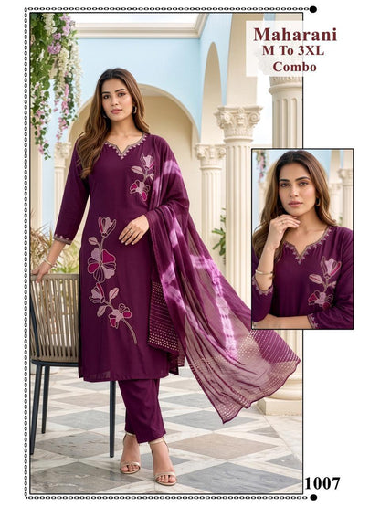 Maharani Vkh Roman Silk Readymade Pant Style Suits Wholesale