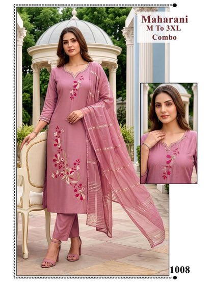 Maharani Vkh Roman Silk Readymade Pant Style Suits Wholesale