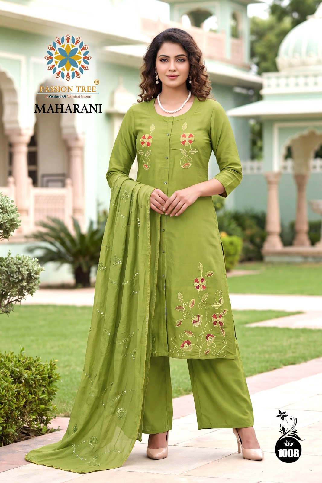 Maharani Vol 1 Passion Tree Roman Silk Readymade Plazzo Style Suits Manufacturer