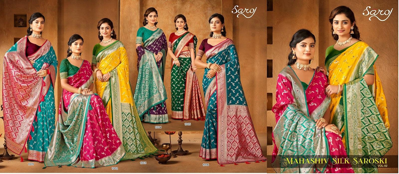Mahashiv Silk Saroski Saroj Sarees Manufacturer Gujarat