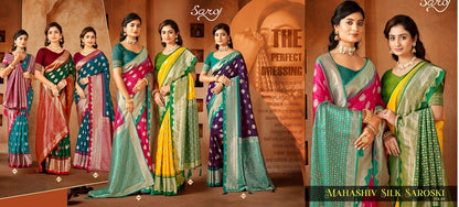 Mahashiv Silk Saroski Saroj Sarees Manufacturer Gujarat